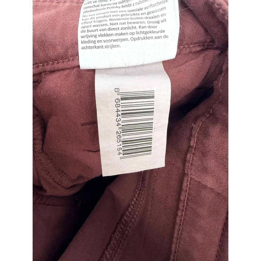 Mavi Jake Slim Leg Pants Mens 34x32 Brick Twill NWT Red Brown Jeans